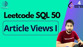 5 Article Views I LeetCode SQL50 sql tutorial sql full course SQL Leetcode sql course