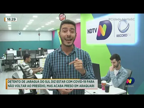 Detento diz estar com Covid-19 para não voltar ao presídio mas é preso em Araquari