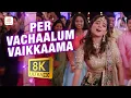 Lagu Per Vachaalum Vaikkaama 8K/4K Video Song | Dikkiloona | Santhanam | Yuvan Shankar Raja