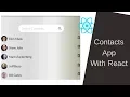 Search and Delete Contacts With React