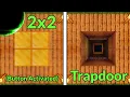 How to Build a 2x2 Trapdoor Java Bedrock Editions Minecraft Redstone Engineering Tutorial