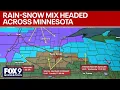 Band of snow kicks off winter weather warnings into Wednesday