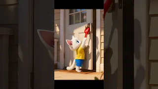 القط سابوه وحده و مشو بس شوفوا ايه لي حصل بعدها Ai Cat Funny 