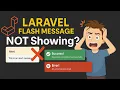 How to Fix Laravel Return Message Not Working Success Error or Anything