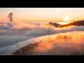 Meditation music with sunset background/relaxation music/calming music