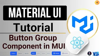 Button Group Component of Material UI in React JS React JS Material UI Tutorial in Hindi