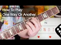 Lagu 'One Way Or Another' Blondie Guitar \u0026 Bass Lesson