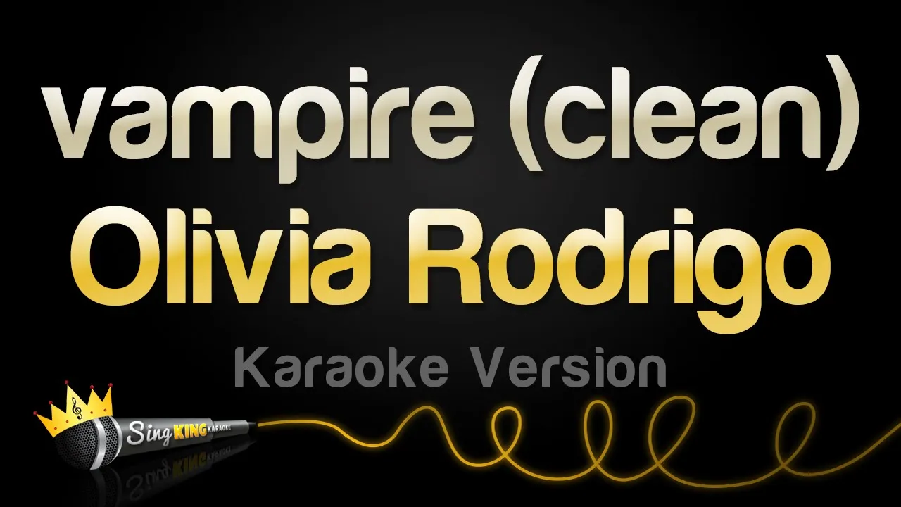 Olivia Rodrigo - vampire (clean) (Karaoke Version)