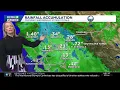 How much rain fell in Northern California and when are the next rounds