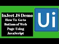 UiPath Execute Java Script Code using InjectJs Activity How to Go to bottom of Webpage