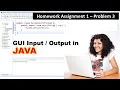 GUI Input Output Assignment 1 Problem 3 Accept Employee ID and Salary