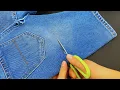 Download Lagu Don’t Throw Away Your Old Jeans! Turn Them Into A Super Cute Handmade Item 🧵