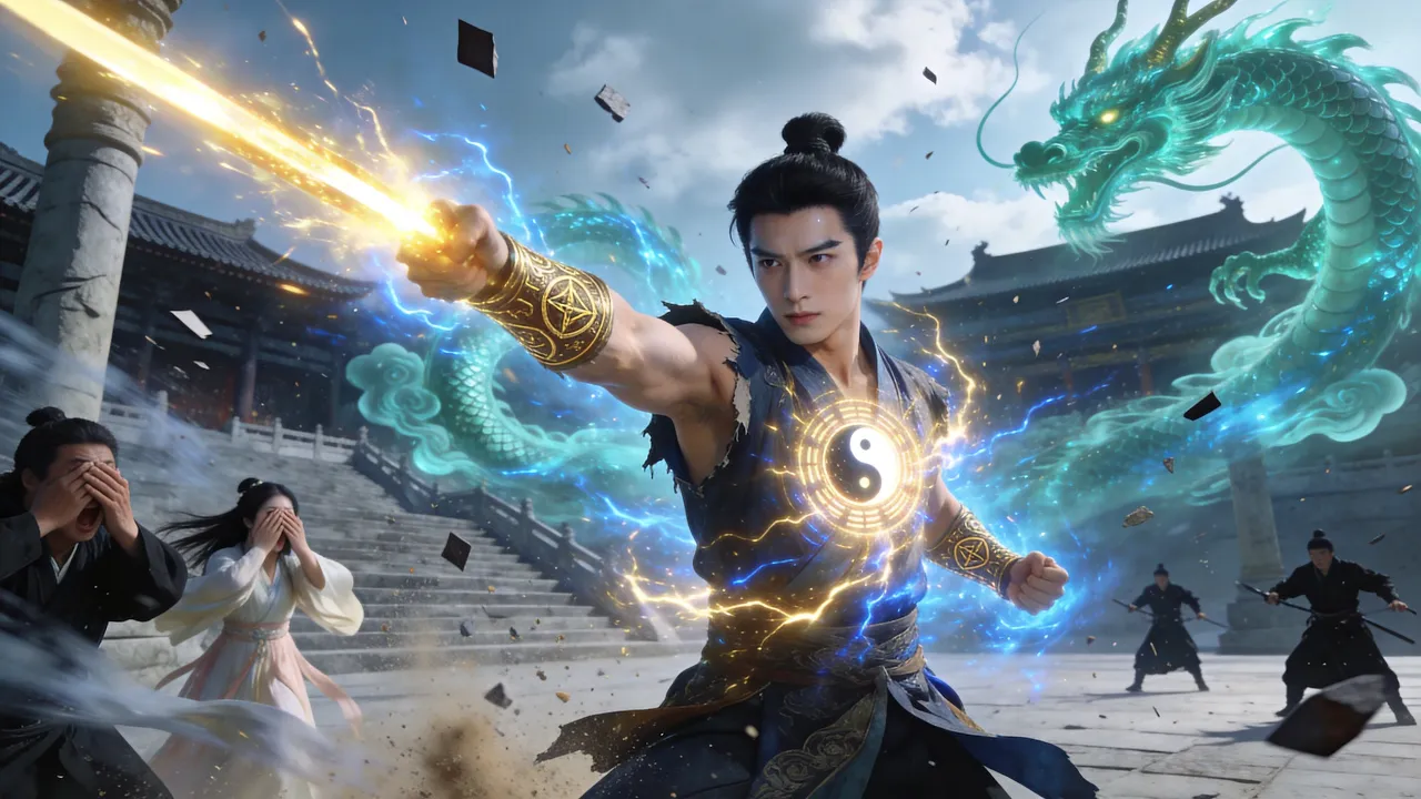 The 'Trash' Boy Who Shocked Everyone by Drawing the God-Sword Turned Out to be the Invincible War... poster