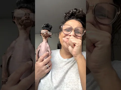 Similarity between dog and owner: 100% 🐶🥰🤣#funnyanimals #dog #fyp #viral #family