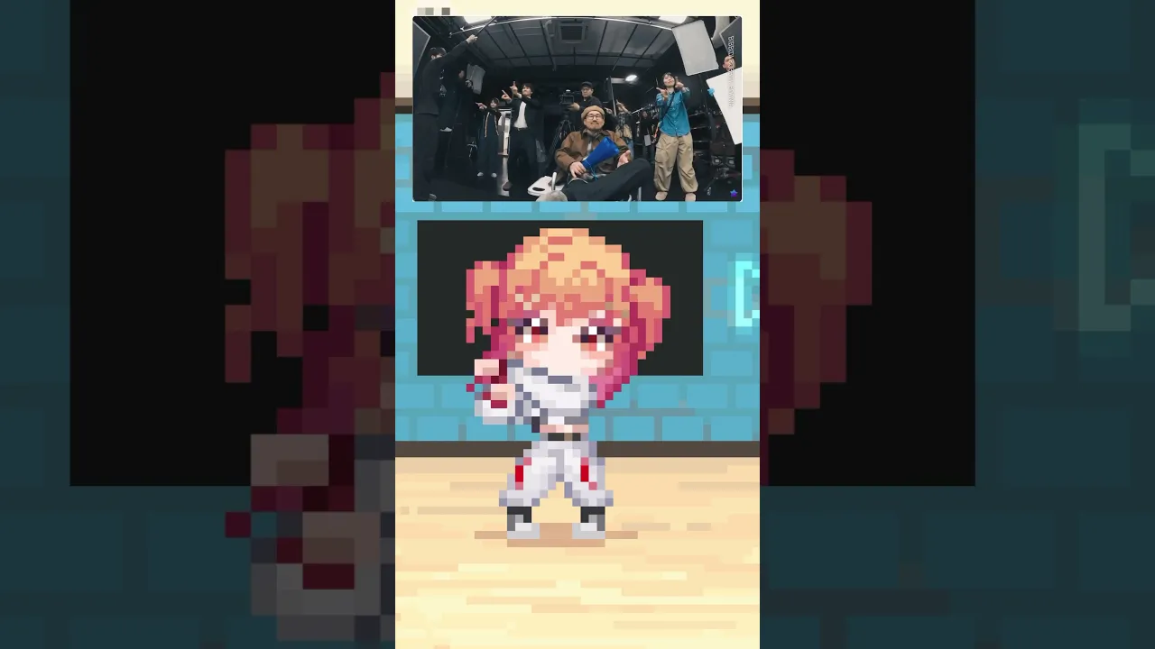 2Dで踊ってみた！目指せ3D！チャンネル登録よろしくお願いします！！　#shorts #一条莉々華 #ビビデバ #星街すいせい #ビビデバダンス #hololive #regloss #vtuber