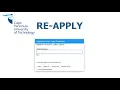 How to re-apply at CPUT Upgrading or Returning applicant