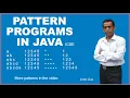Pattern programs in java ICSE class 9 10
