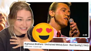 new zealand girl reacts to righteous brothers unchained melody live 