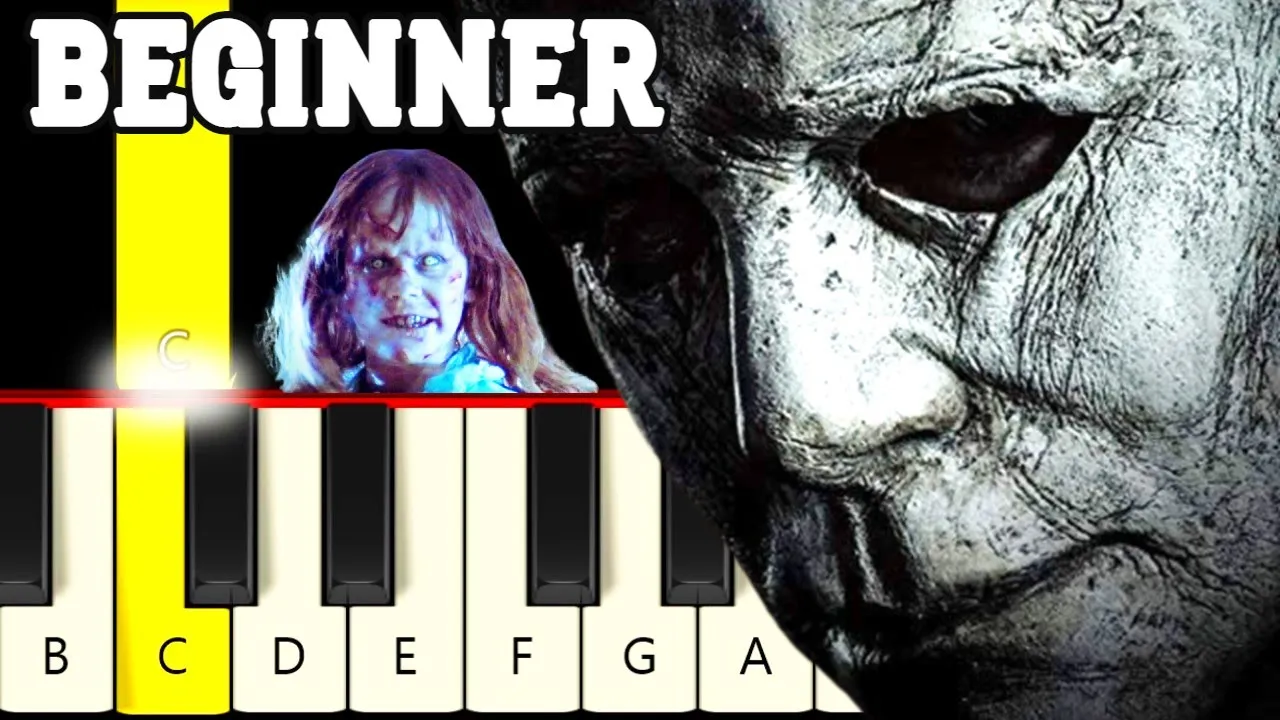 5 Scary Spooky Halloween Tunes - Very Easy and Slow Piano / Keyboard tutorial - Beginner
