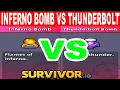 Survivor io Inferno Bomb VS Thunderbolt Bomb - Modular Mine EVO New Skill Update