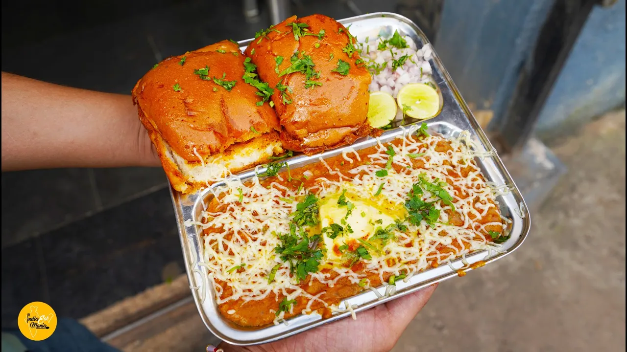 Butter Overloaded Cheese Pav Bhaji In Raipur Rs. 120/- Only l Chhattisgarh Street Food