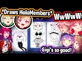 Lagu HoloJP's Reactions to HoloEN's Drawings Are Too Funny【Hololive】