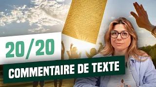 BAC FRANÇAIS 2024 : réviser le commentaire de texte