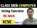 Java String Functions Simplified Class 10 ICSE Board Learn Key String Manipulation Techniques