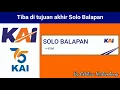 Lagu Announcer Tiba di tujuan akhir Stasiun Solo Balapan | Indonesia Railways Announcements