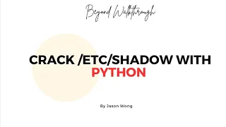 Crack with Python Modern Shadow Cracker Using passlib hash ThreadPool Event