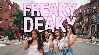 DANCE IN PUBLIC Tyga Doja Cat Freaky Deaky KISS OF LIFE Cover Dance Cover By HUSH BOSTON 