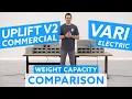 Uplift v2 Commercial vs Vari Electric Standing Desk Weight Capacity Comparison