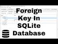 How to a use Foreign Key in SQLite - Creating a Foreign Key Constraint in SQLite