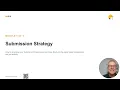 Module 1 - Submission Strategy