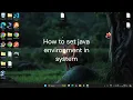 How to set Java Environments variables in windows