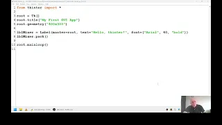 1 GUI Apps with Python - Hello tkinter