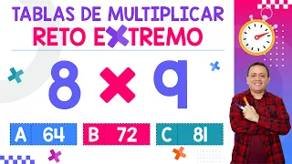 TABLAS DE MULTIPLICAR ⚡ Reto Extremo ⏱️