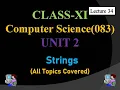 Strings in Python Operations and Loop Traversing Explained Class 11