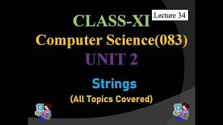Strings in Python Operations and Loop Traversing Explained Class 11