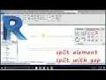 how to use split in revit