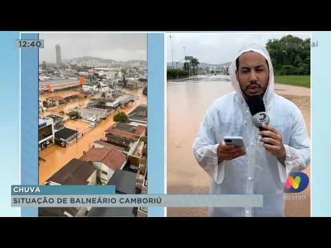 Situação da chuva em Balneário Camboriú e Navegantes