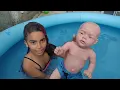 Lagu Banho de piscina/ bebê reborn/#bebereborn / #bernardo