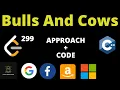 Bulls And Cows Leetcode Leetcode 299 Leetcode September Challenge