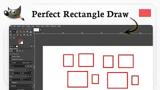 How to draw rectangle in GIMP Pro Box