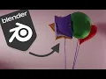 How to create helium balloons in blender Using cloth simulation Blender Tutorial