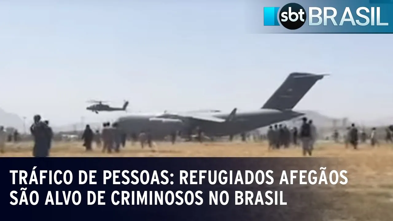 Tráfico de pessoas: Refugiados afegãos são alvo de criminosos no Brasil | SBT Brasil (10/08/23)