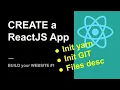Setup of React app with Yarn Frontend with React