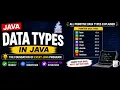 Java Data Types Explained int double char boolean String