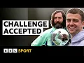 Patrick Bamford tests podcast co-host Joe Wilkinson s free-kicks My Mate s A Footballer BBC