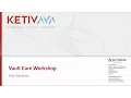 Autodesk Virtual Academy Vault Care 101